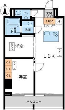アーデン芝公園 1302 間取り図