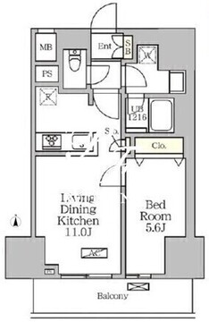 コートレジデンス南大塚 204 間取り図