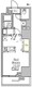 コートレジデンス南大塚 1208 間取り図