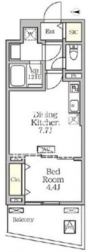 コートレジデンス南大塚 1402 間取り図