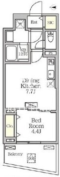 コートレジデンス南大塚 702 間取り図