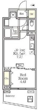 コートレジデンス南大塚 602 間取り図