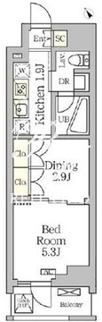 アジールコート松濤 903 間取り図