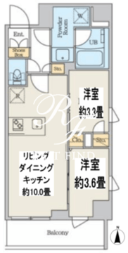 クレストコート本所吾妻橋ノース 602 間取り図