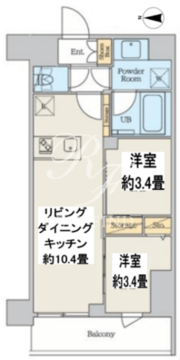 クレストコート本所吾妻橋ノース 203 間取り図