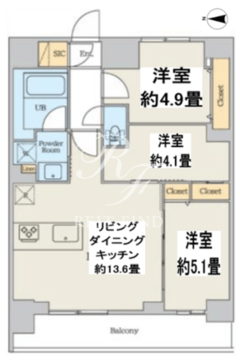 クレストコート本所吾妻橋ノース 604 間取り図