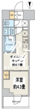 クレストコート本所吾妻橋ノース 909 間取り図