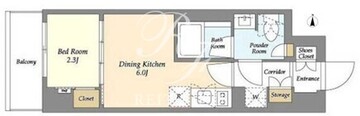 アイフラット品川戸越パークサイド 605 間取り図