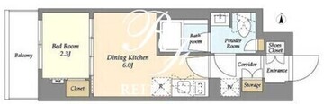 アイフラット品川戸越パークサイド 205 間取り図