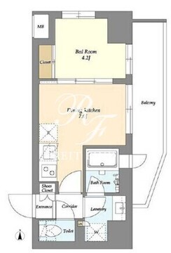 アイフラット品川戸越パークサイド 607 間取り図
