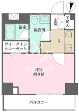 ベルフェリーク木場 801 間取り図
