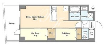 アルファコート曳舟2 808 間取り図