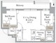 ライブカーサ高円寺 301 間取り図