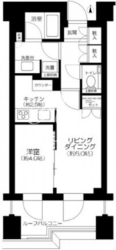 ブランズ六本木 502 間取り図