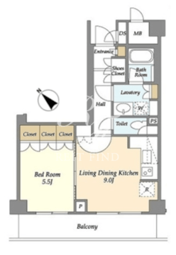 ウィルテラス滝野川 211 間取り図
