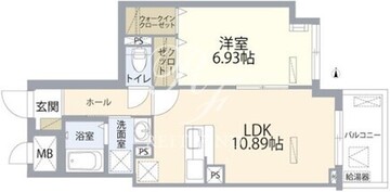スカイウッド錦糸町 202 間取り図