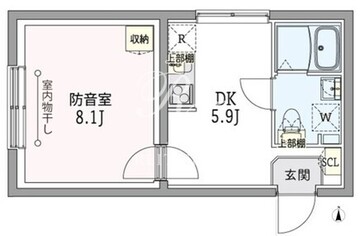 カーサラシクラス板橋大山 203 間取り図