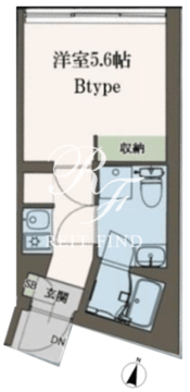 アグレイシス武蔵小山2 202 間取り図