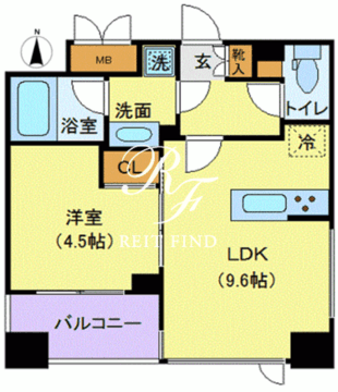 メゾンビスタ渋谷宇田川 704 間取り図