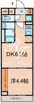 グランパセオ大森北 504 間取り図