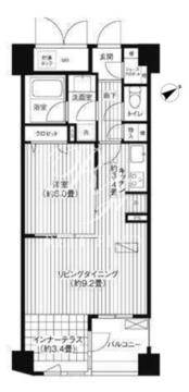 コスモリード新宿余丁町 305 間取り図
