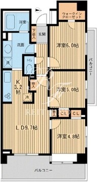 グランカーサ両国壱番館 305 間取り図