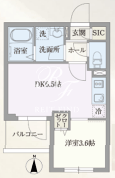 ルネサンスコート自由が丘 204 間取り図
