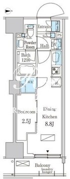 パークアクシス品川天王洲アイル 421 間取り図