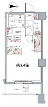 ラグディア麻布十番 307 間取り図