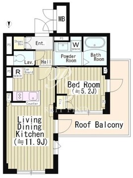 センテナリオ市谷二十騎町 503 間取り図