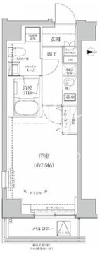 リルシア両国2 201 間取り図