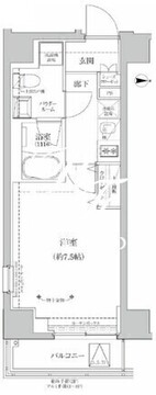 リルシア両国2 501 間取り図