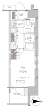 エースタンダード芝浦 1013 間取り図