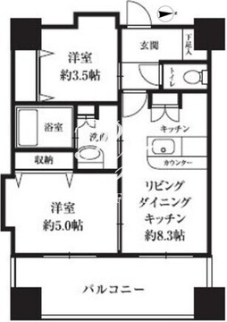 HF西新宿レジデンスウエスト 1101 間取り図