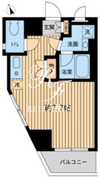 神楽坂フラッツ 501 間取り図