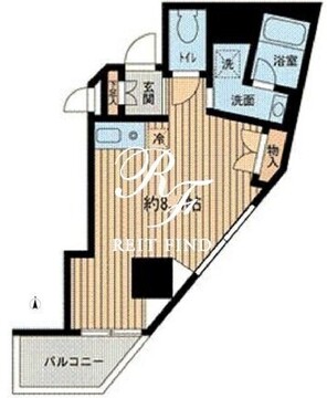 神楽坂フラッツ 703 間取り図