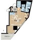 神楽坂フラッツ 703 間取り図