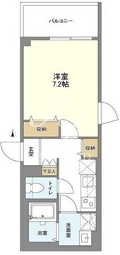 ウェルスクエア笹塚2 401 間取り図
