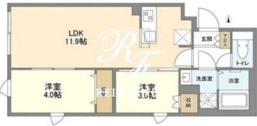 ウェルスクエア笹塚2 402 間取り図