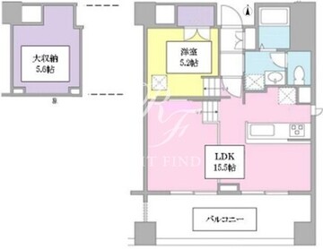 キーヌ・ブラン 606 間取り図