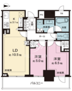 パークタワー西新宿 1109 間取り図