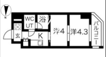 スパシエ蒲田グランドタワー 1407 間取り図