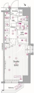 ガーラ・ヒルズ赤坂 801 間取り図