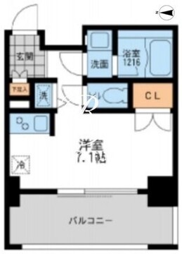 プライマル三軒茶屋 701 間取り図