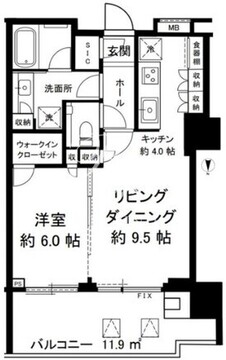 晴海フラッグ PARK-T-1316 間取り図