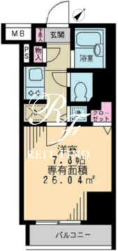 アーク銀座京橋 706 間取り図