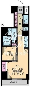 アーク銀座京橋 601 間取り図