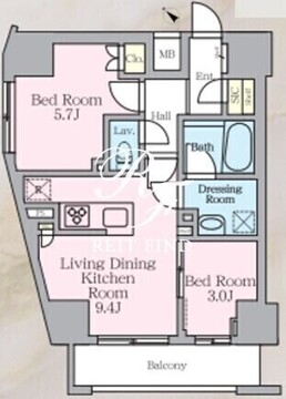 ラグゼナ北千住2 1202 間取り図