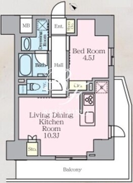 ラグゼナ北千住2 903 間取り図