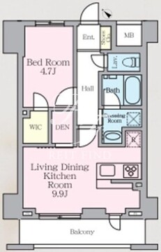 ラグゼナ北千住2 304 間取り図